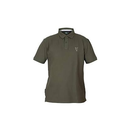 Поло с воротником Fox Collection Green and Silver Polo Shirt