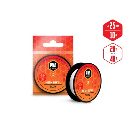 Пва сетка Delphin PVA spare mesh / 10 m - 25mm (narrow) / slow melting