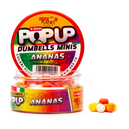 Бойлы Pop-Up Senzor DUMBELLS MINIS (MIX CULORI) 4-5mm 10g