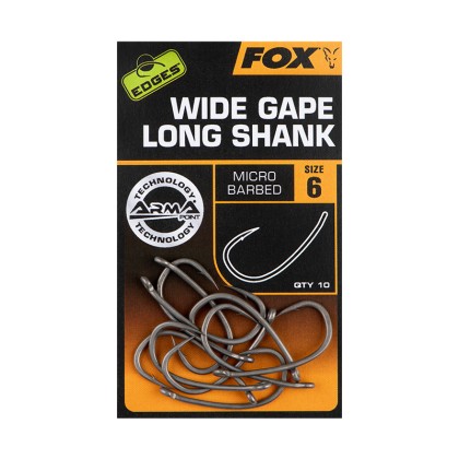 Крючки Fox Edges Armapoint Super Wide Gape Long shank