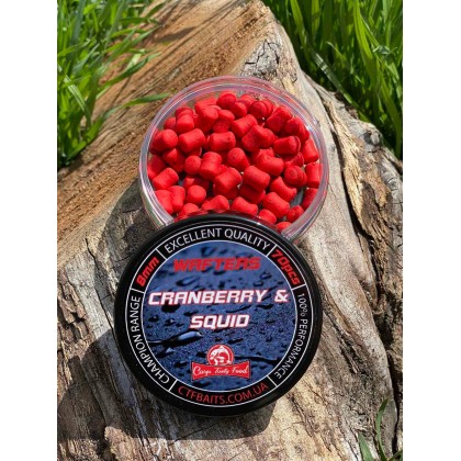 Wafters 8 mm  Carp Tasty Food Cranberry squid 70 pcs