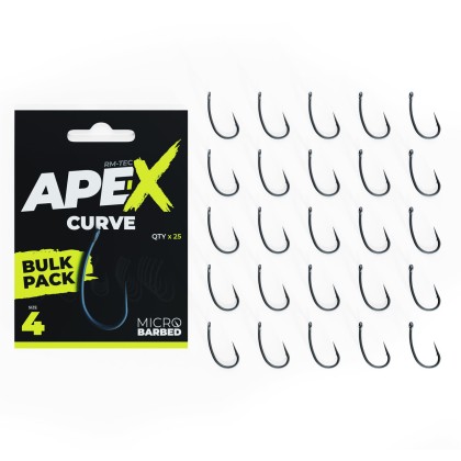 Крючки Ape-X Curve Barbed size 6 Bulk Pack 25pcs