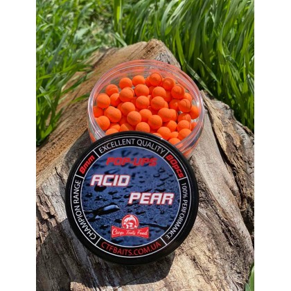 Плавающие POP UPS 8 mm Carp Tasty Food Acid Pear 50 pcs