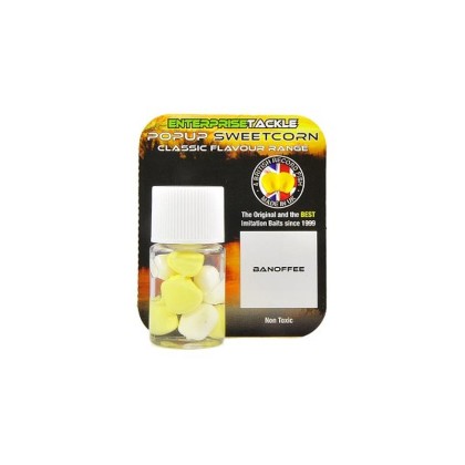 Искусственная кукуруза в ароматизаторе Enterprise Tackle Classic Pop-up Sweetcorn Range Banoffee Washed out Yellow & White (банан и карамель)