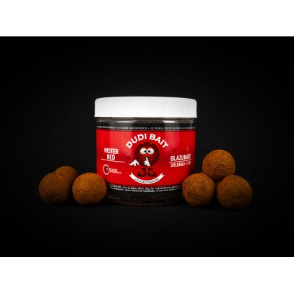 Boilies Carlig "Mister Red" Glazurate Solubile 20 mm 100 g