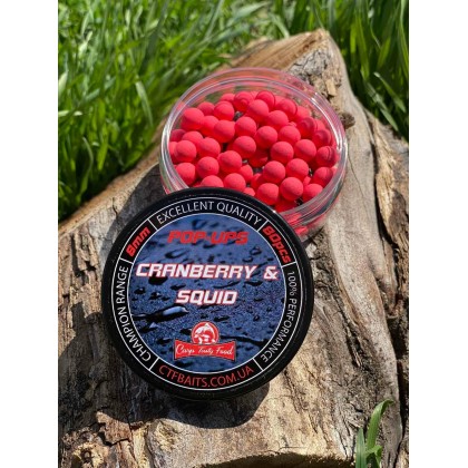 Плавающие POP UPS 8 mm  Carp Tasty Food Cranberry squid 50 pcs