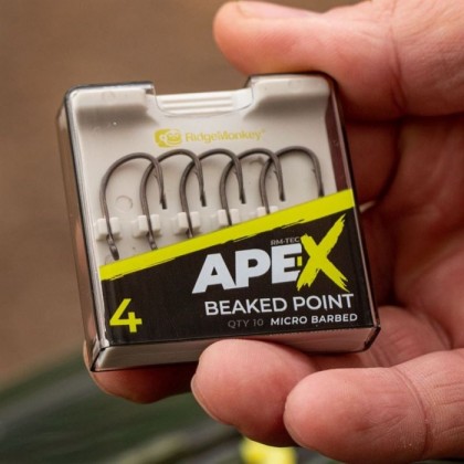 Крючки Ridge Monkey Ape-X Beaked Point Barbed Size 4