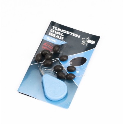 Бусины для оснасток NASH Tungsten Oval Bead 8mm