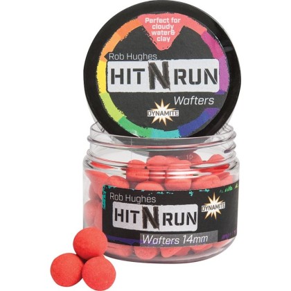 Бойлы нейтральной плавучести Hit N' Run waffters - Red 14mm