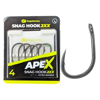Крючки Ridge Monkey Ape-X Snag Hook 2XX Barbed size 6