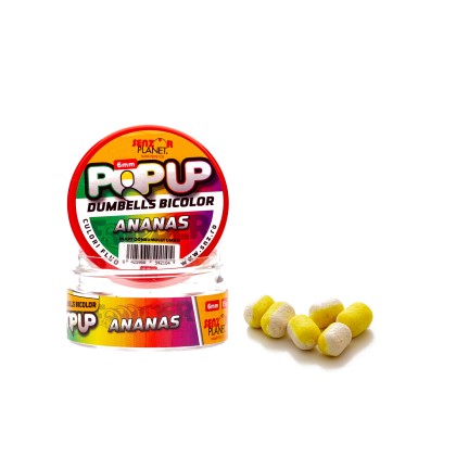 Бойлы Pop-Up Senzor DUMBELLS BICOLOR 6mm 15g