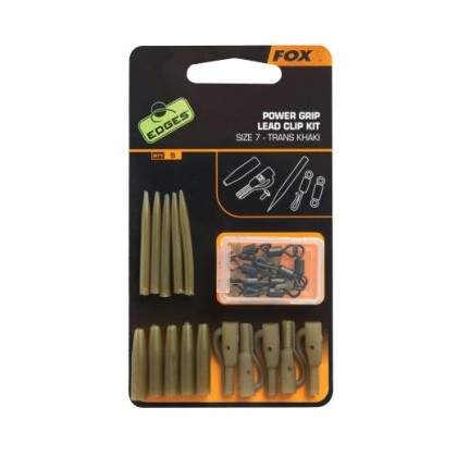 Набор для монтажа FOX Edges Camo Power Grip Lead Clip kit size 7 x 5pcs