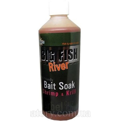 Жидкость для прикормки Dynamite Baits Big Fish River Shrimp & Krill (креветка и криль) 500ml